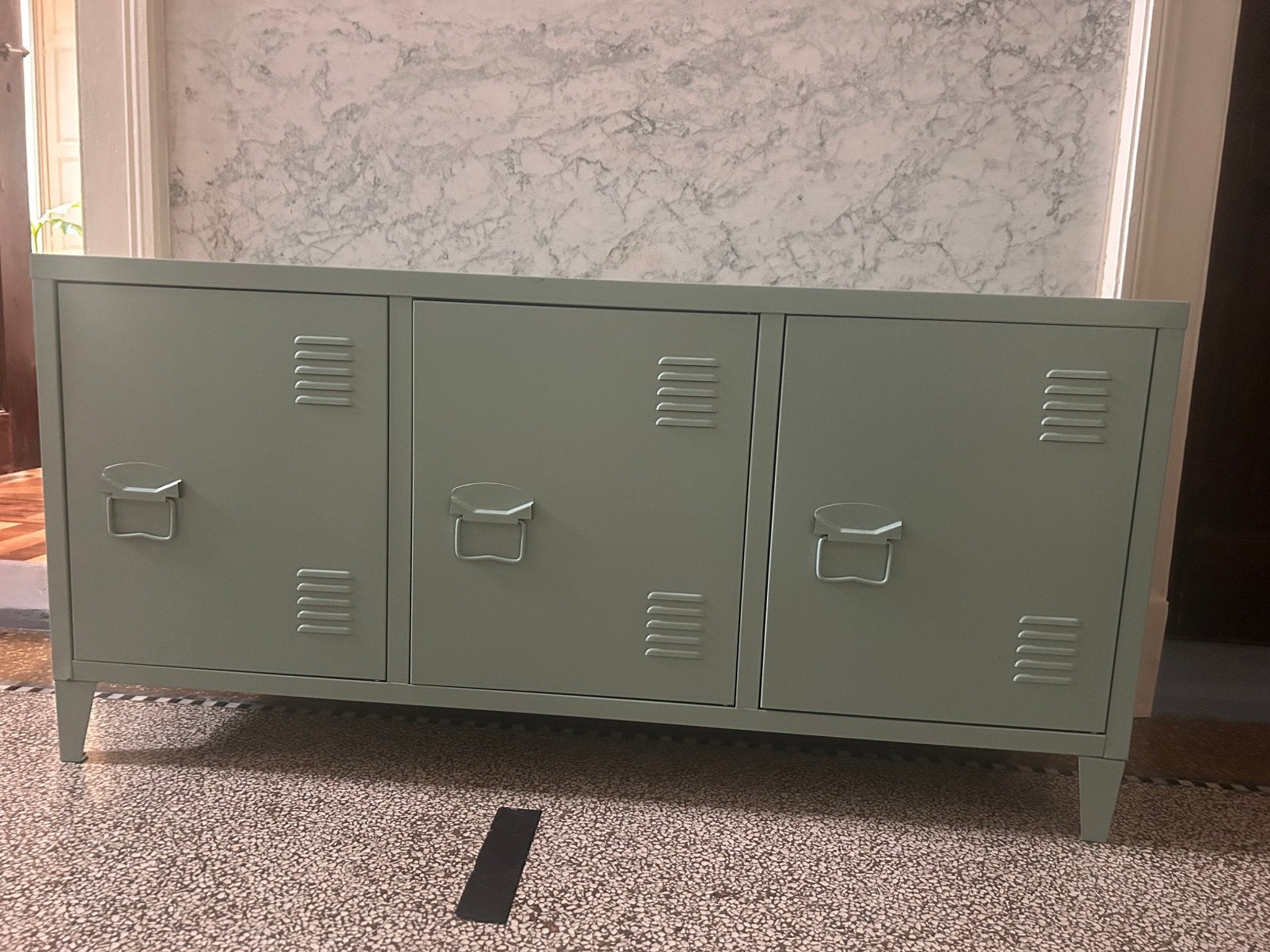 Ikea PS lockerkast tv-kast industrieel, Ophalen, Gebruikt