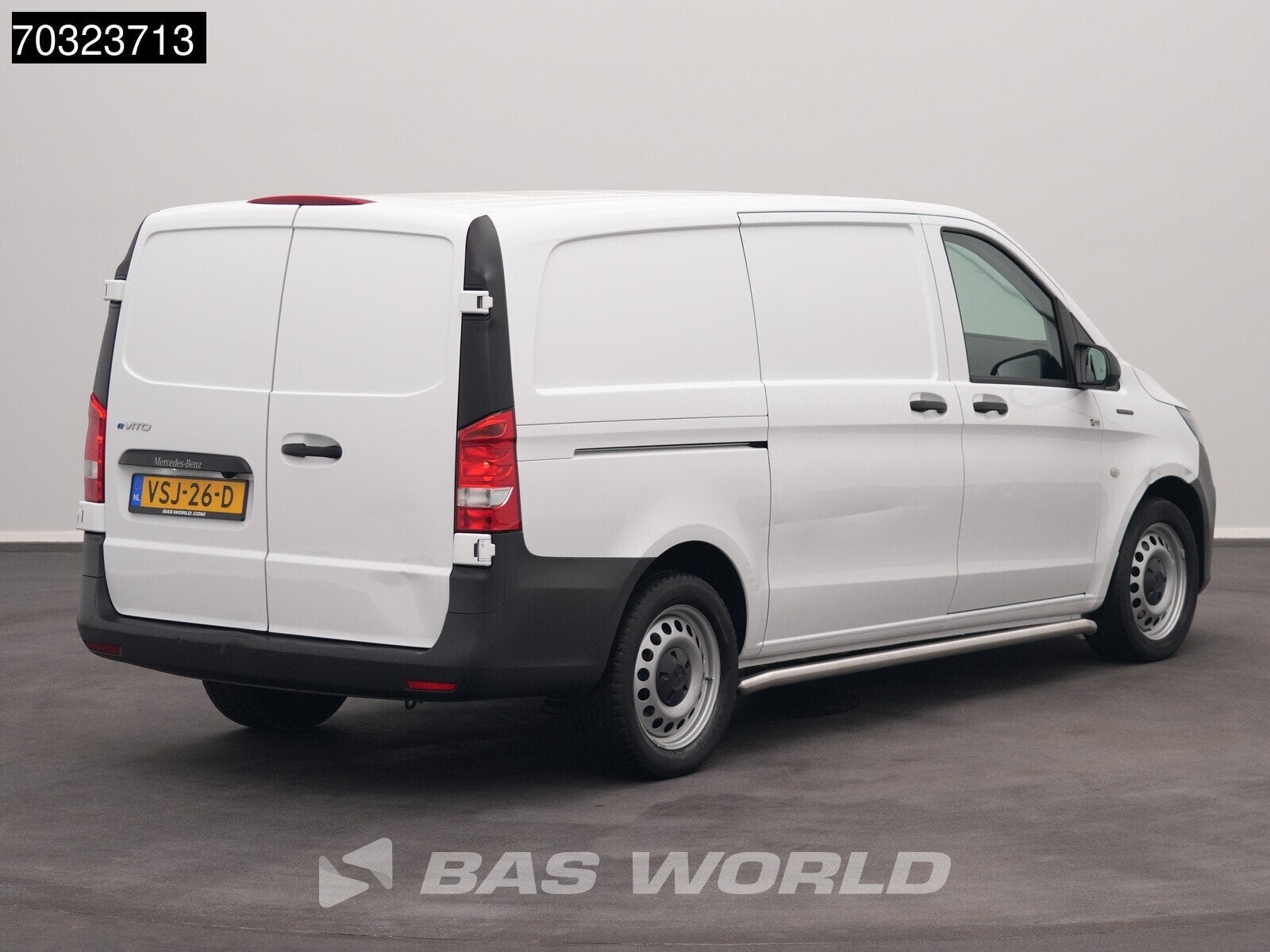 Mercedes eVito 112 Elektrisch 66kWh 256km WLTP L2H1 Airco Cr, Auto's, Bestelauto's, Automaat, Stof, Gebruikt, 116 pk