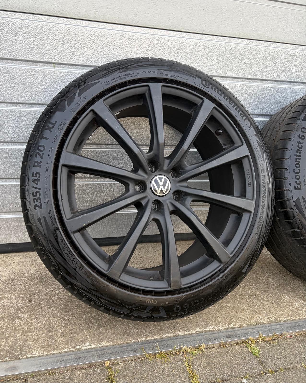 Volkswagen ID.7 ID7 Brock B32 velgen Continental mat zwart, Gebruikt, Banden en Velgen, Ophalen of Verzenden, 235 mm