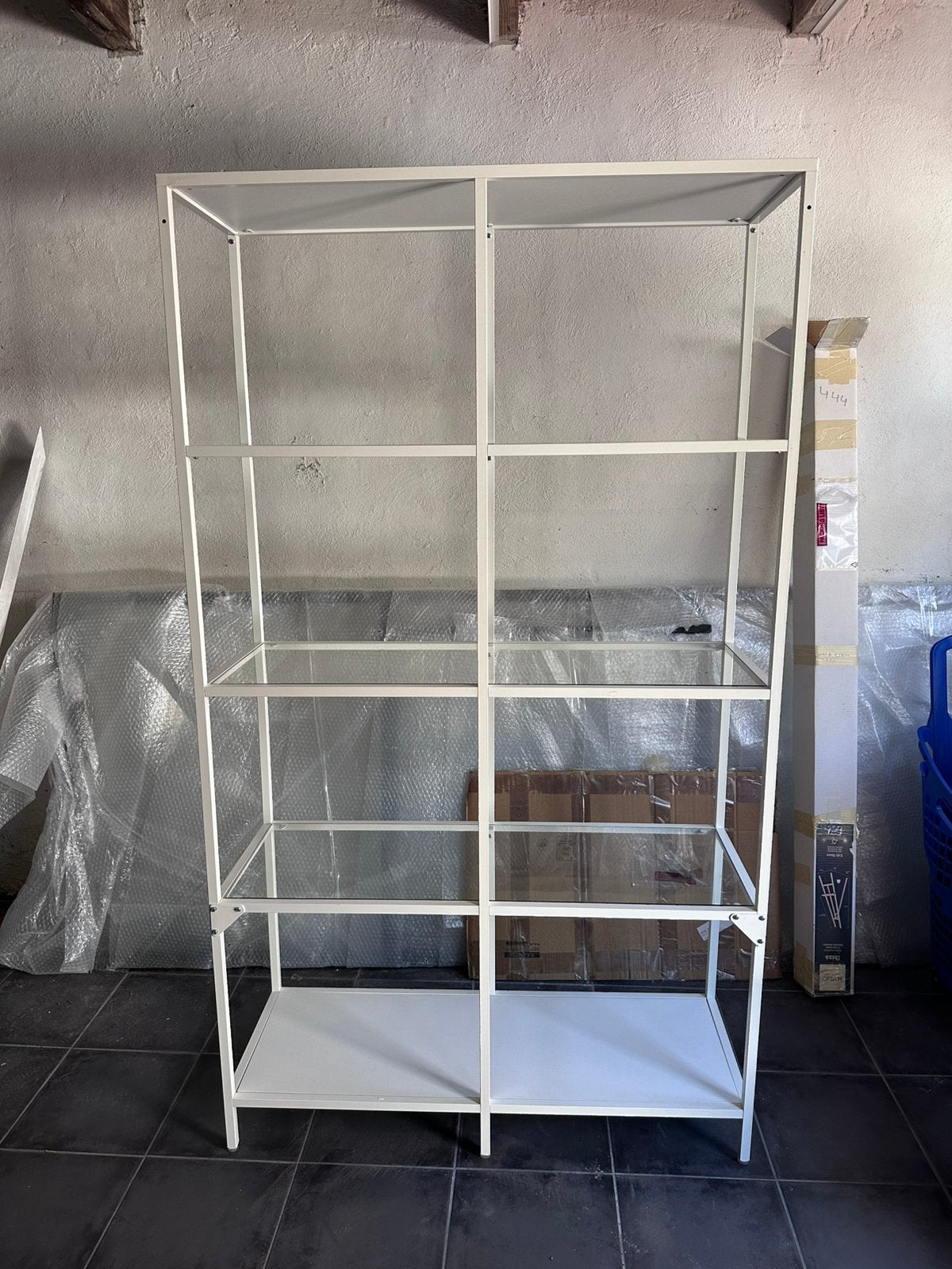 Kast/vitrine/stelling, wit, 100x175 cm, Ophalen, Zo goed als nieuw
