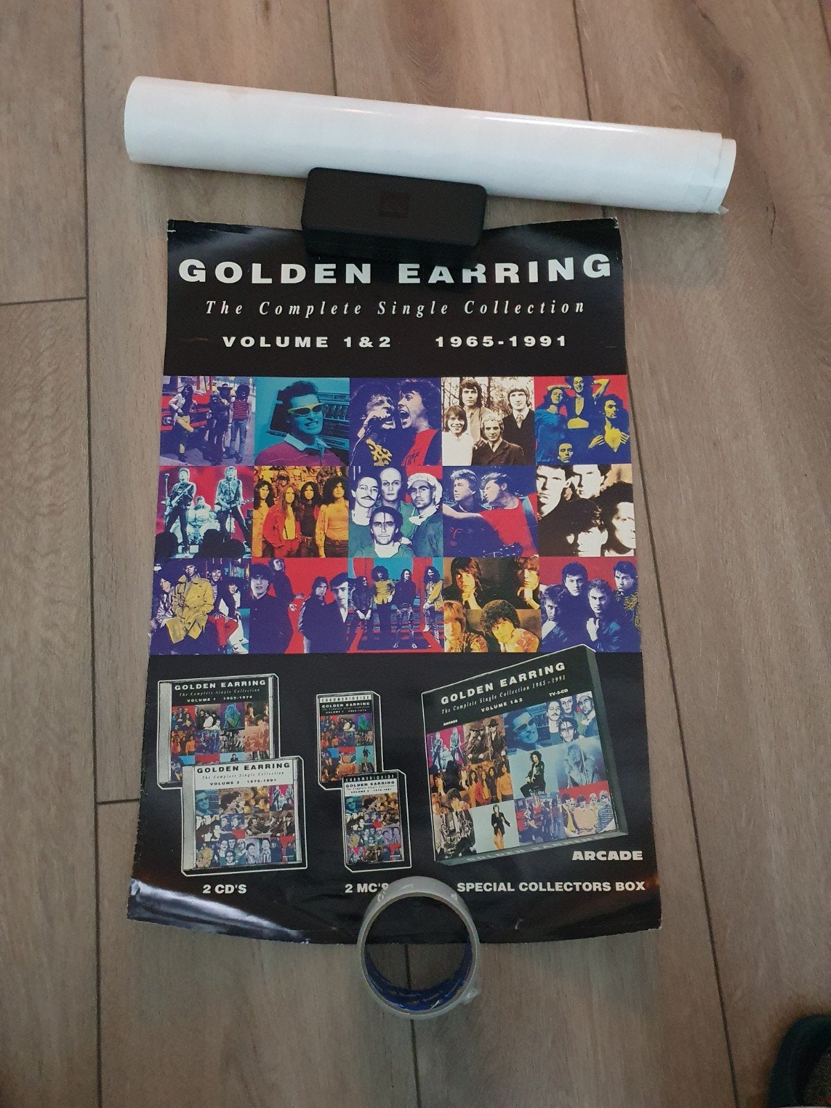 Golden Earring poster The Complete Single Collection, Ophalen of Verzenden, Gebruikt, Verzamelalbum, Promo