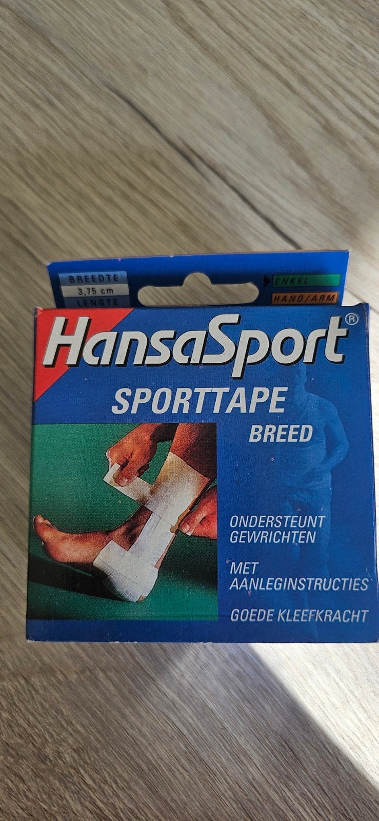 HansaSport Sporttape Breed - Enkel/Hand/Arm/Knie/Been, Ophalen of Verzenden, Nieuw