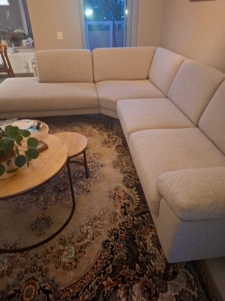 Comfortabele hoekbank met longchair 7 maanden als nieuw!, Ophalen, 250 tot 300 cm, Modern en comfortabel, 100 tot 125 cm