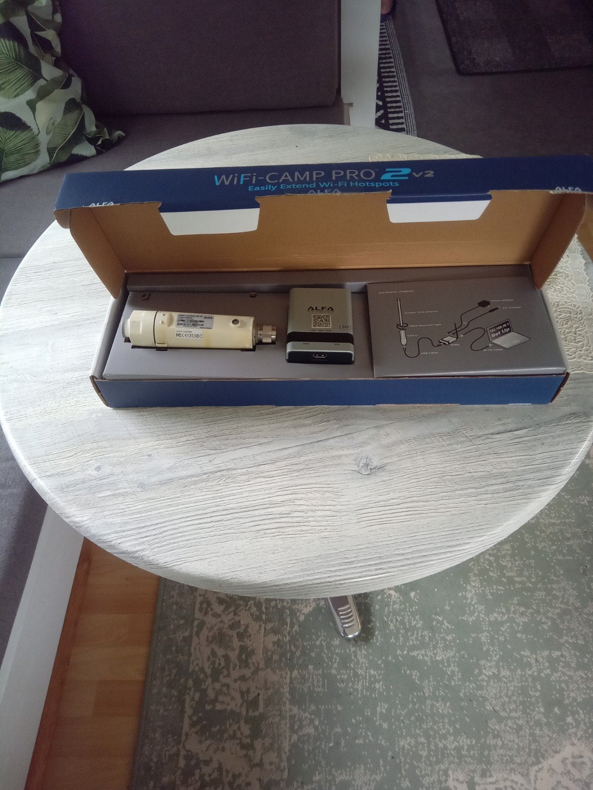 Alfa WiFi-Camp Pro 2 v2 WiFi-versterker set, Ophalen, Gebruikt, Alfa