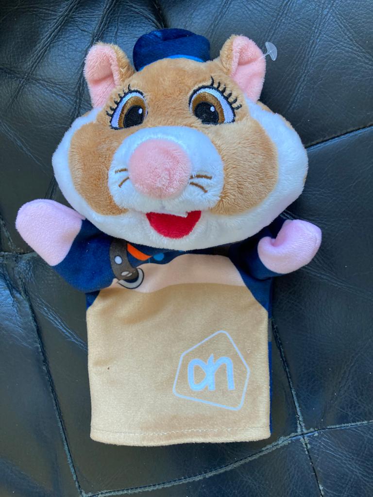 Ah hamster handpop ah medewerker, Ophalen of Verzenden, Zo goed als nieuw, Overige typen