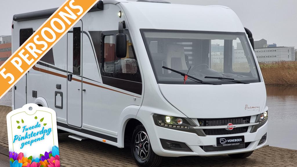 Bürstner Lyseo Harmony Line I 690 - 5 gordels, Caravans en Kamperen, Campers, Ringverwarming, Fiat, Koelkast, Bedrijf