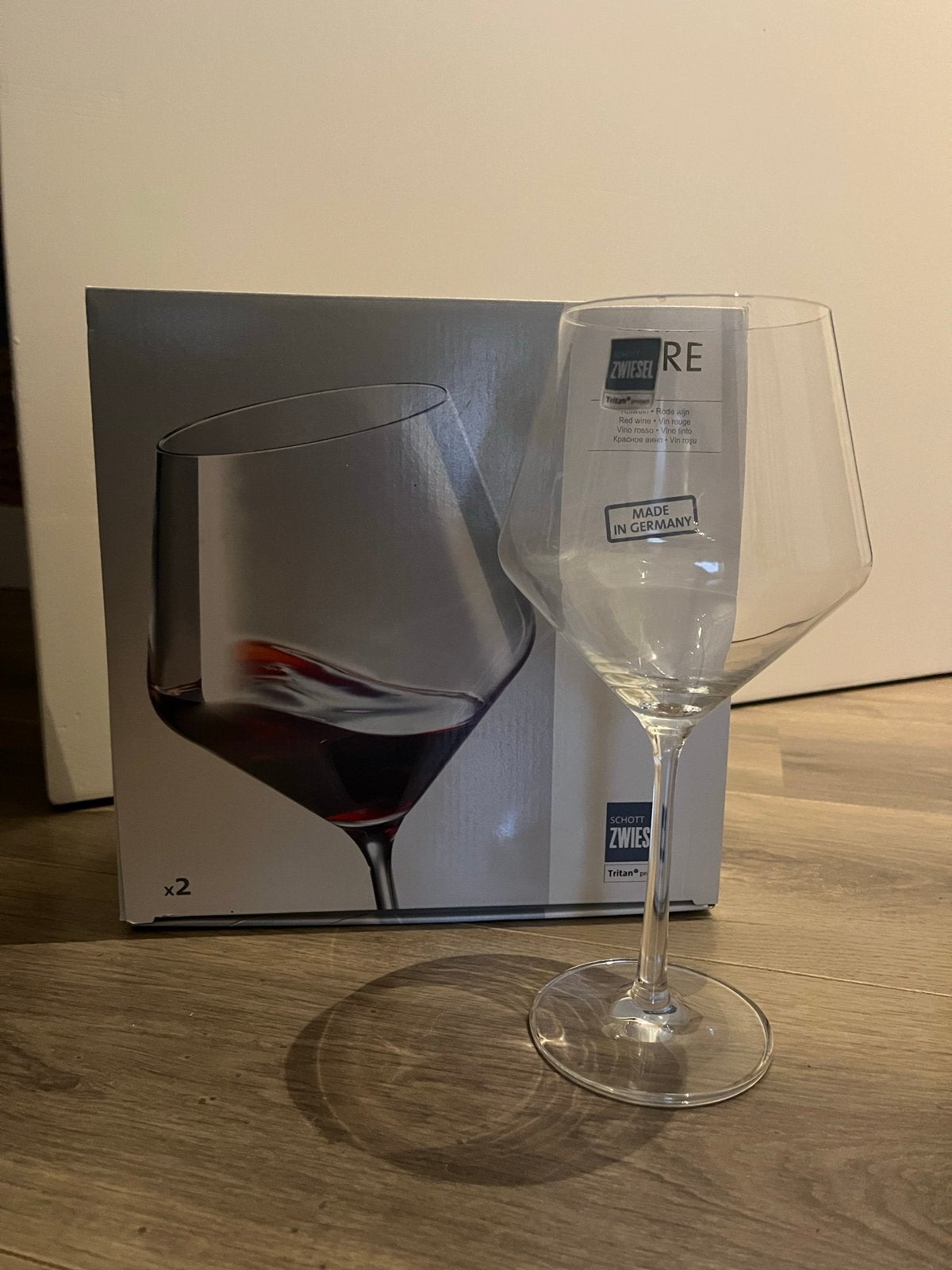 Schott Zwiesel Vervino Bordeaux wijnglazen (2 stuks), Glas of Glazen, Overige merken, Nieuw, Ophalen of Verzenden