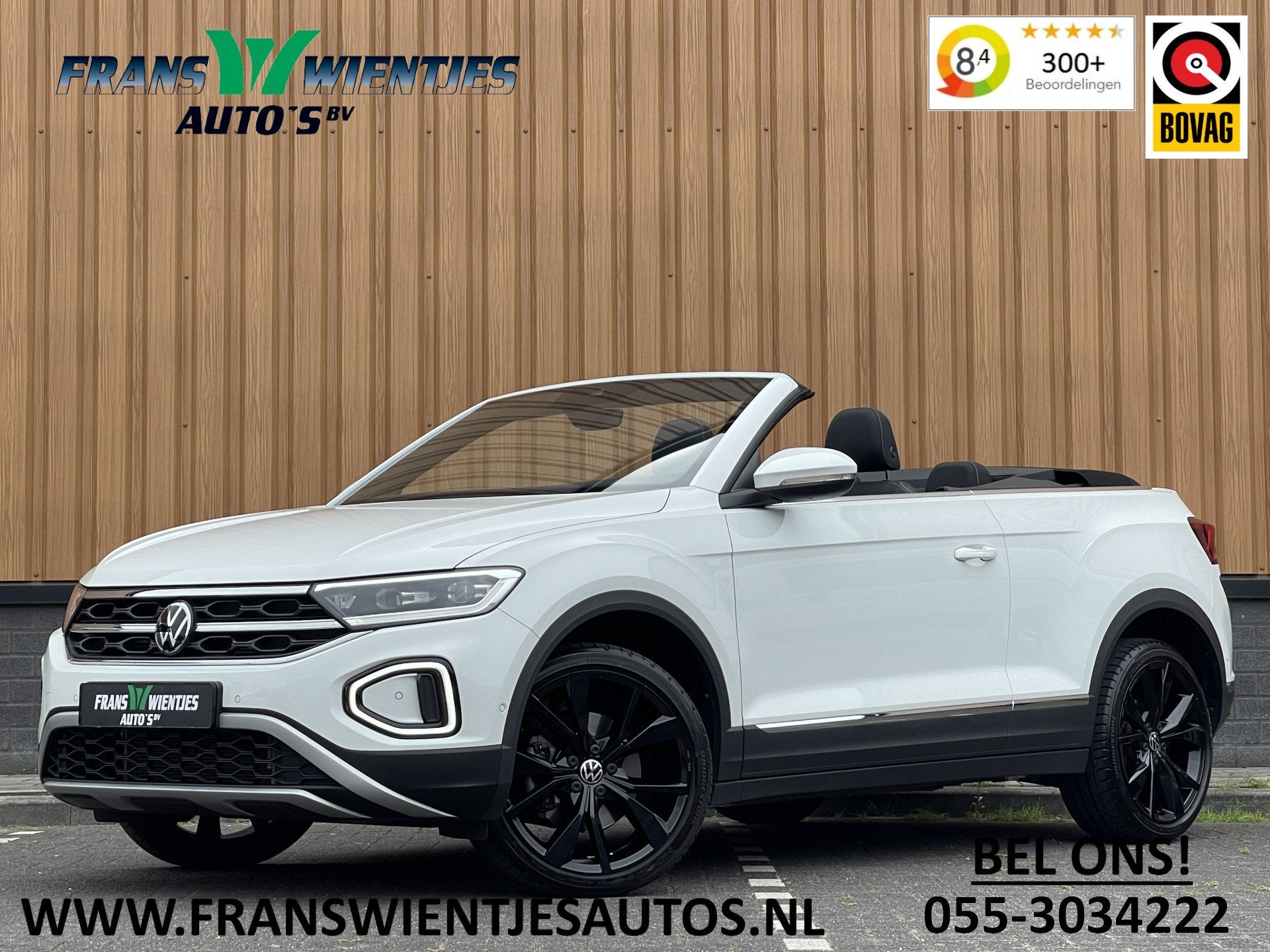 Volkswagen T-Roc Cabrio 1.5 TSI R-Line Uitstraling | Apple C, Auto's, Stof, Zwart, 4 cilinders, Bedrijf