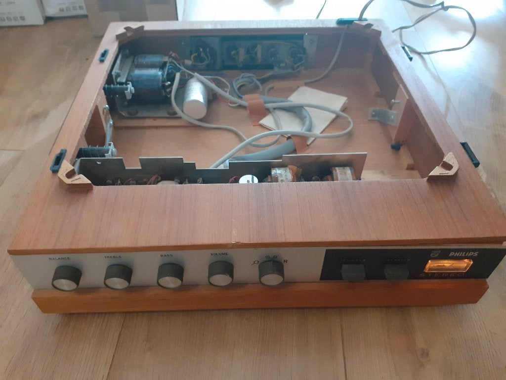 Vintage Philips Platenspeler onderdelen voor restauratie, Audio, Tv en Foto, Platenspelers, Ophalen, Gebruikt, Platenspeler, Philips
