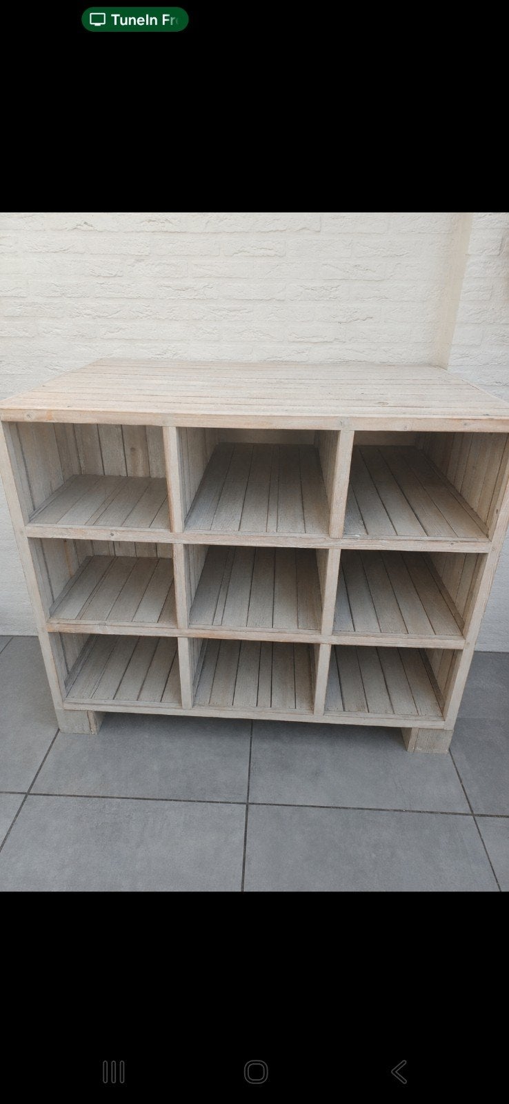 Houten kast met  vakken - ideaal voor opbergen, Ophalen of Verzenden, Gebruikt