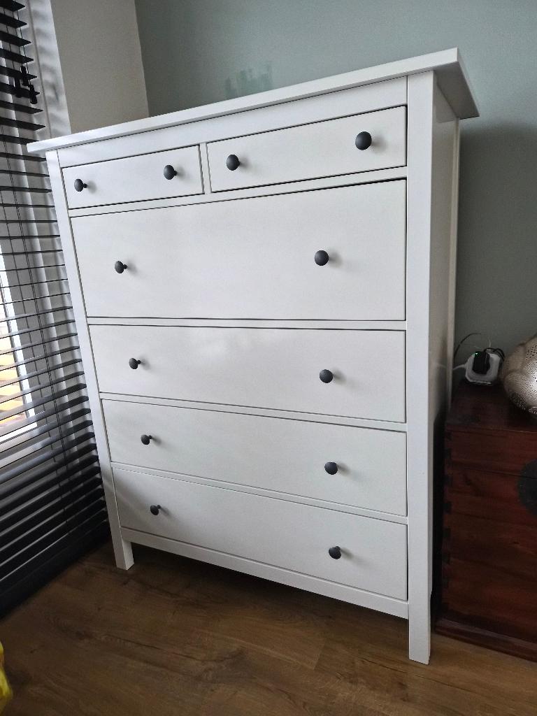 Ikea Hemnes ladenkast, Huis en Inrichting, Kasten | Ladekasten, Ophalen, Gebruikt, 100 tot 150 cm, 5 laden of meer