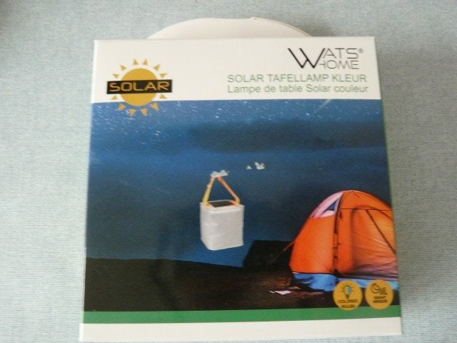  Solar tafellamp met kleur voor tent balkon tuin Nieuw, Ophalen of Verzenden, Nieuw