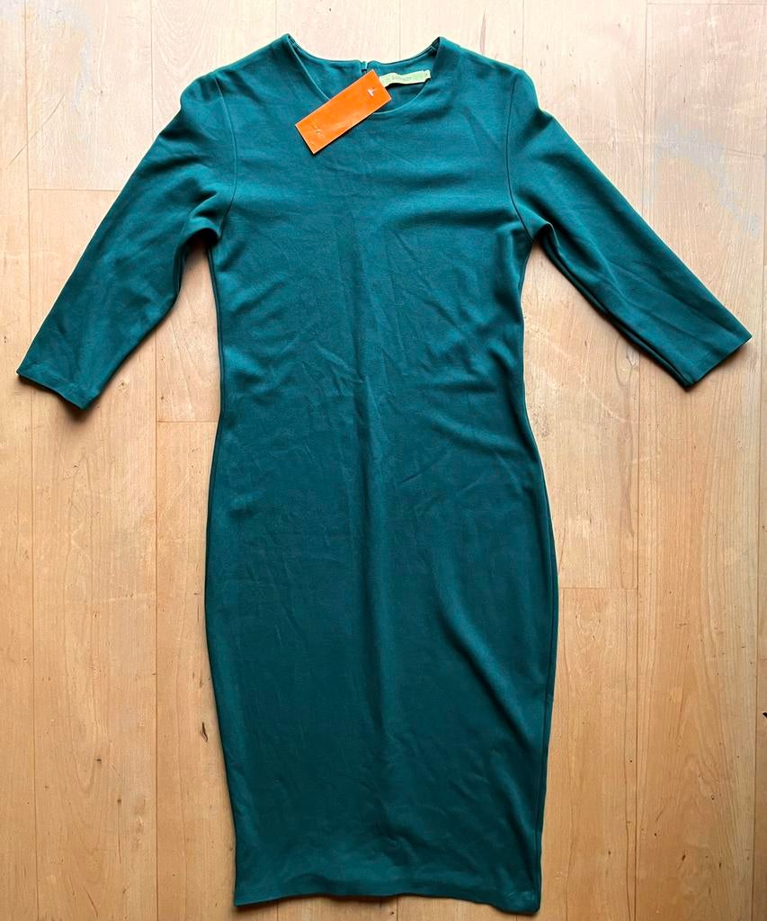 Sissy Boy Julias warme design jurk (zee) groen / blauw S, Blauw, Ophalen of Verzenden, Zo goed als nieuw, Maat 36 (S)
