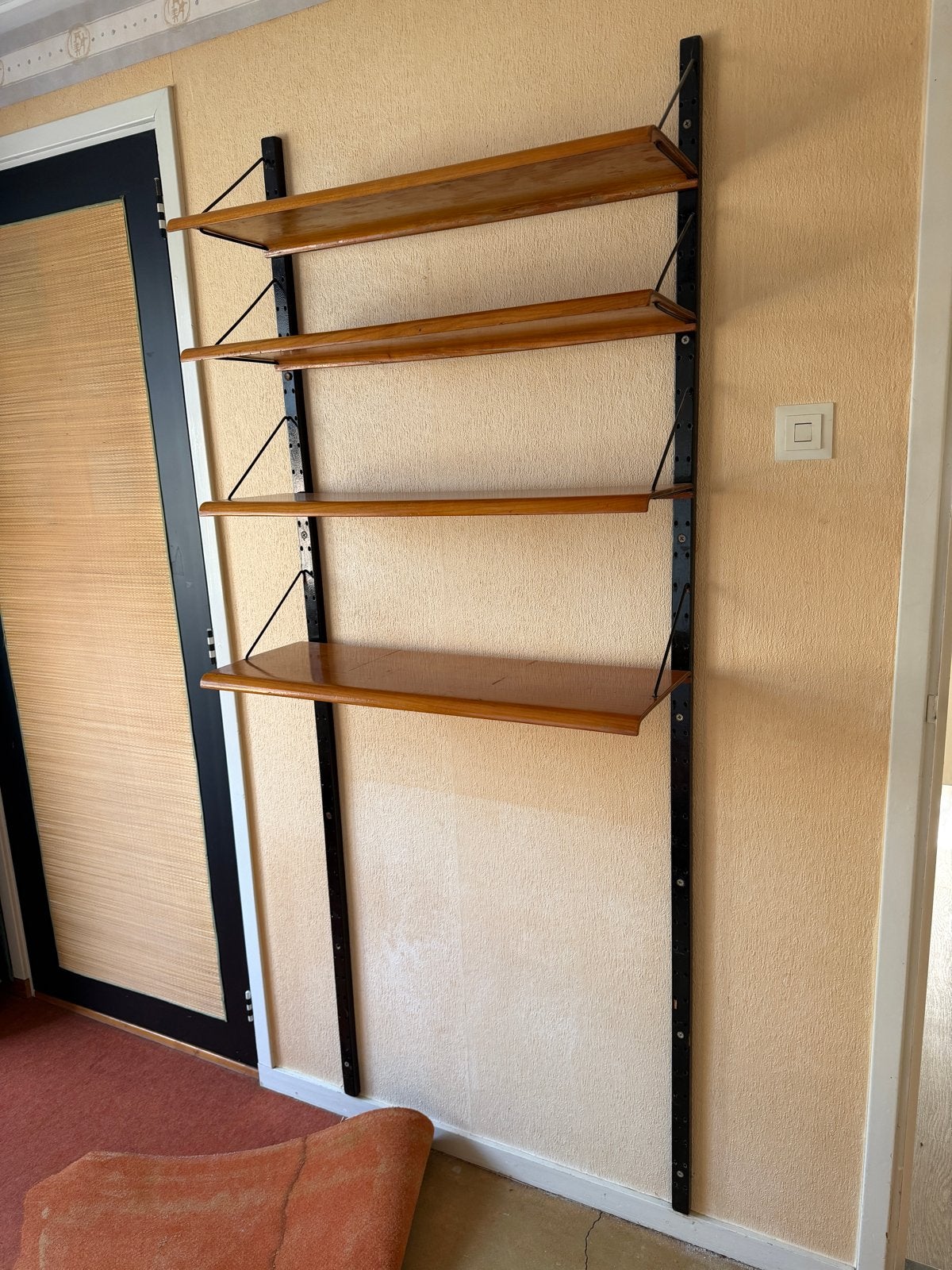 Vintage wandsysteem met 4 planken - Jaren '60 design, Ophalen, Gebruikt