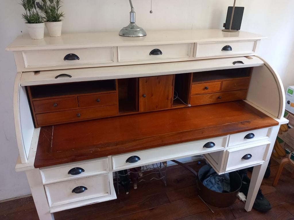 Rolluikbureau met veel lades - 180x130 cm, Huis en Inrichting, Bureaus, Ophalen