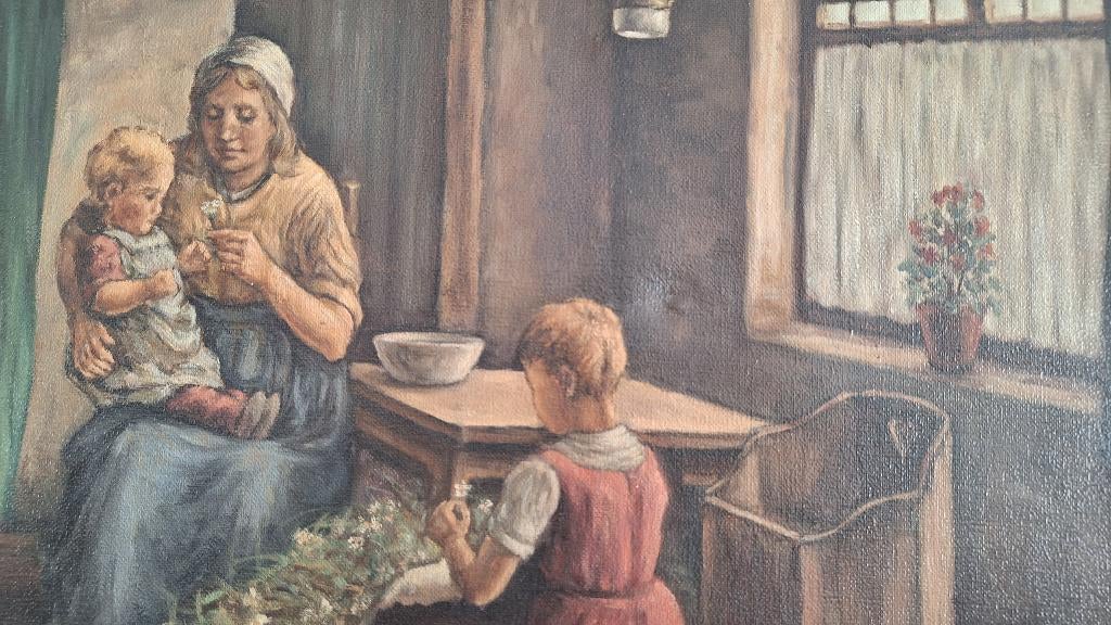 Schilderij olieverf 53 x 64 cm, Ophalen of Verzenden