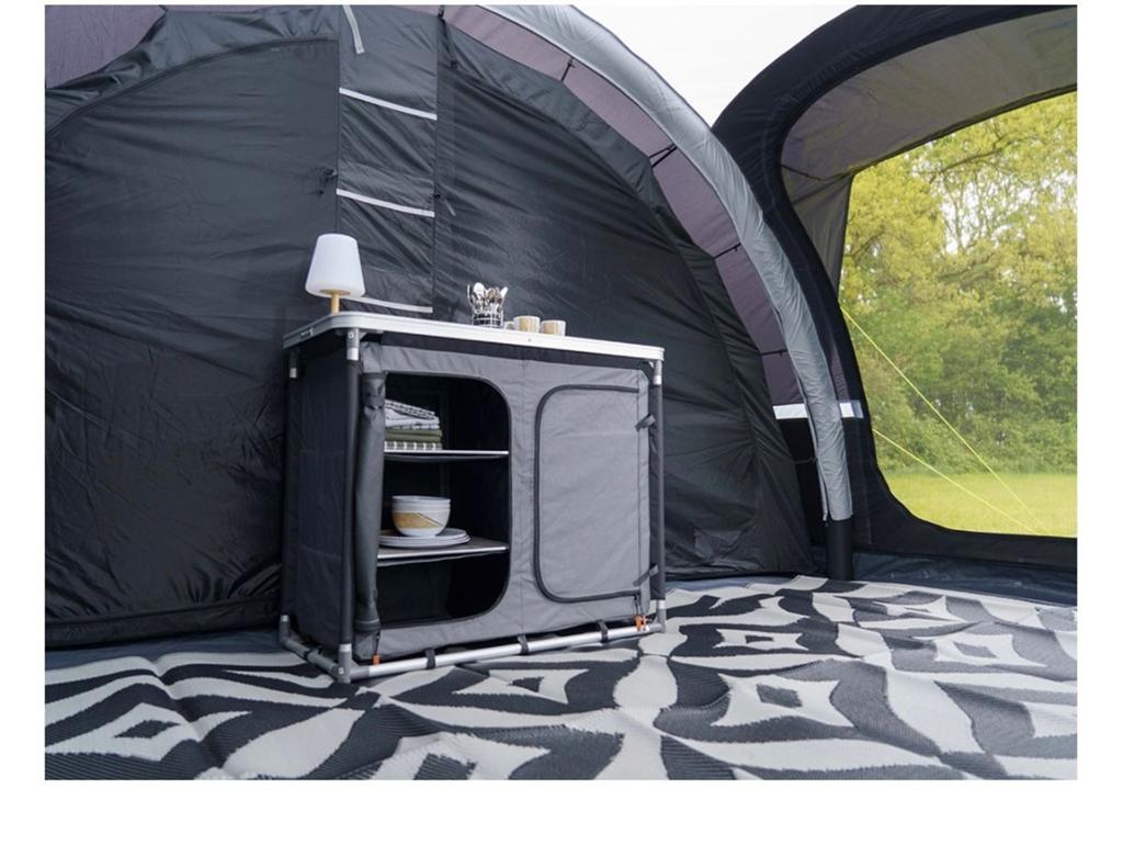 Opvouwbare Campingkast met 2 Vakken en Bovenblad, Caravans en Kamperen, Ophalen, Zo goed als nieuw, Campingkast