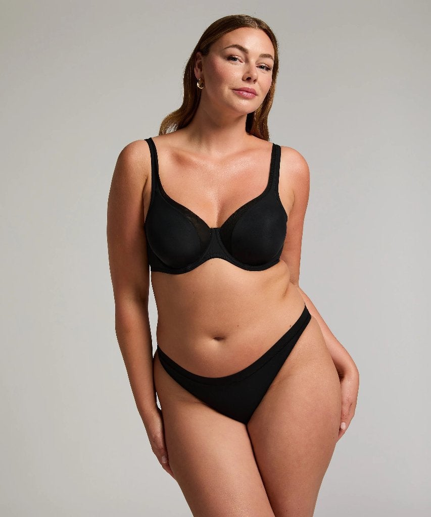 Niet-voorgevormde beugel bh Mesh Zwart maat 90d (937), Hunkemöller, Ophalen of Verzenden, Zwart, BH