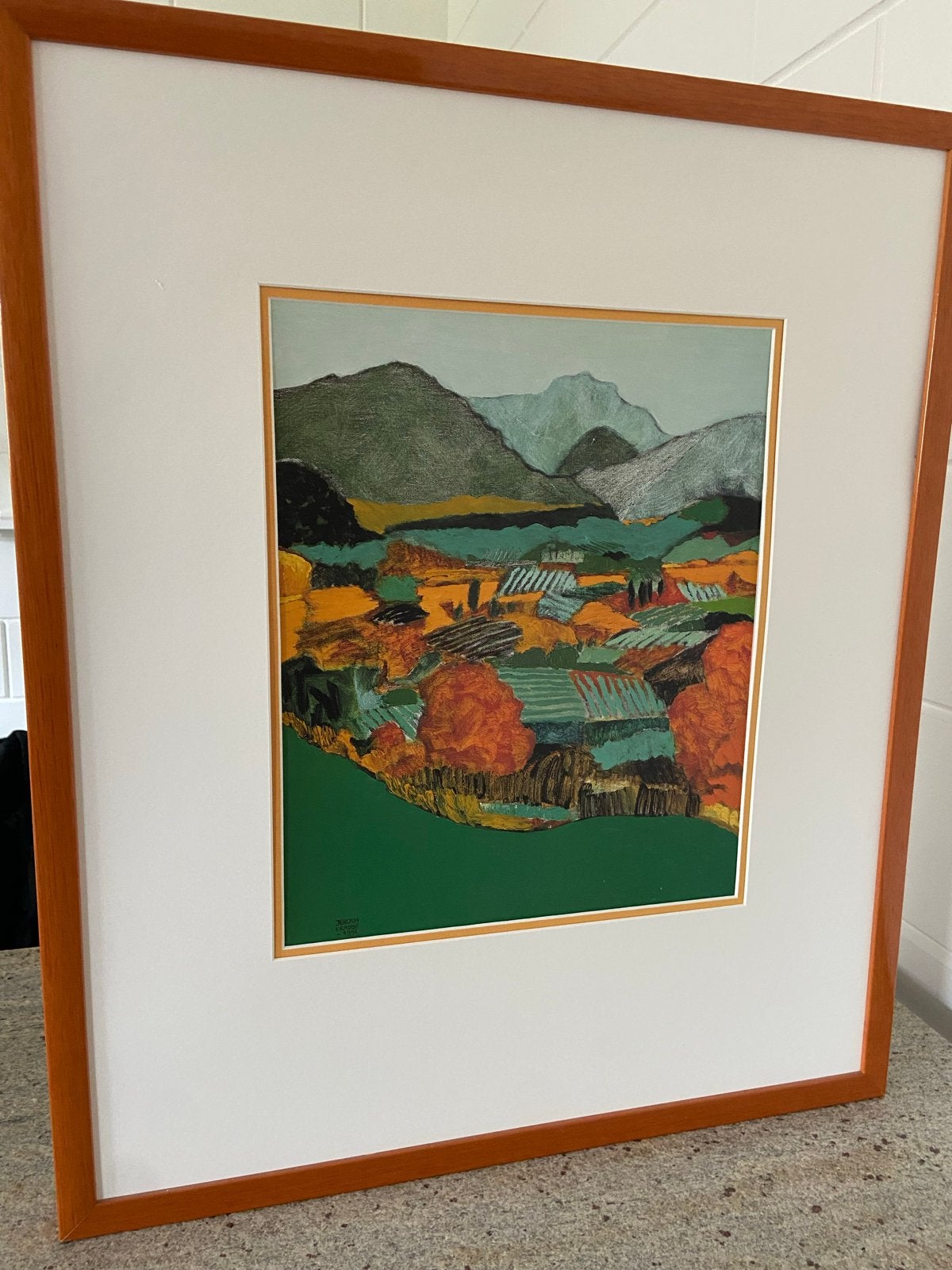 Jeroen Krabbé - Promotie Print 1996 - Ingelijst, Antiek en Kunst, Papier/karton, Print, Gesigneerd, Landschap