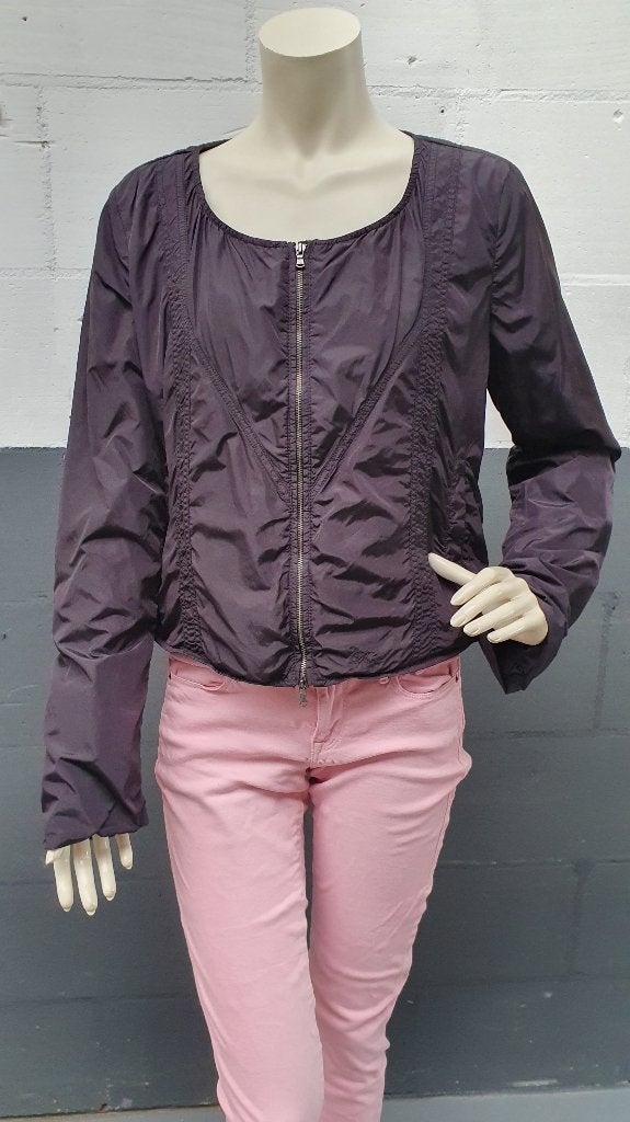 Diesel zwart nylon jasje, tussenjas of zomerjas. maat L. S25, Tweedehands verkoop, Zwart, Ophalen of Verzenden, Tweedehands verkoop