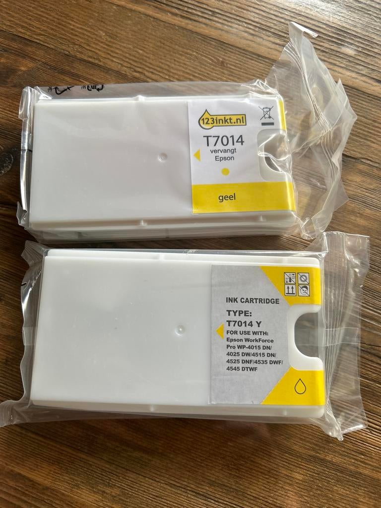 123inkt T7011, T7012, T7014 cartridges voor Epson, Ophalen of Verzenden, Zo goed als nieuw, Cartridge