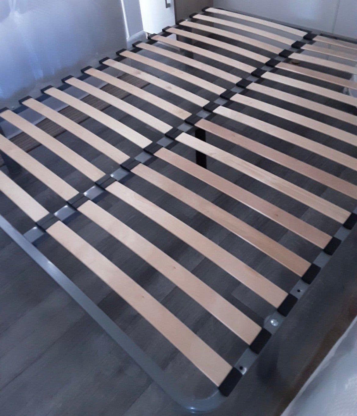 Lattenbodem bed matras, Ophalen, Tweepersoons, Zo goed als nieuw, Bedbodem