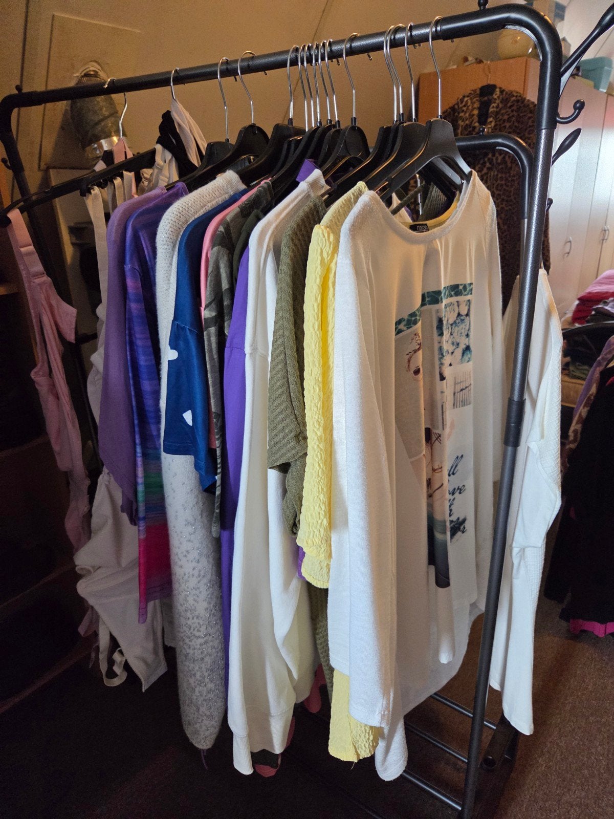 Grote partij nette kleding XL: shirts, truien en broeken, Diversen, Rommelmarktspullen, Ophalen