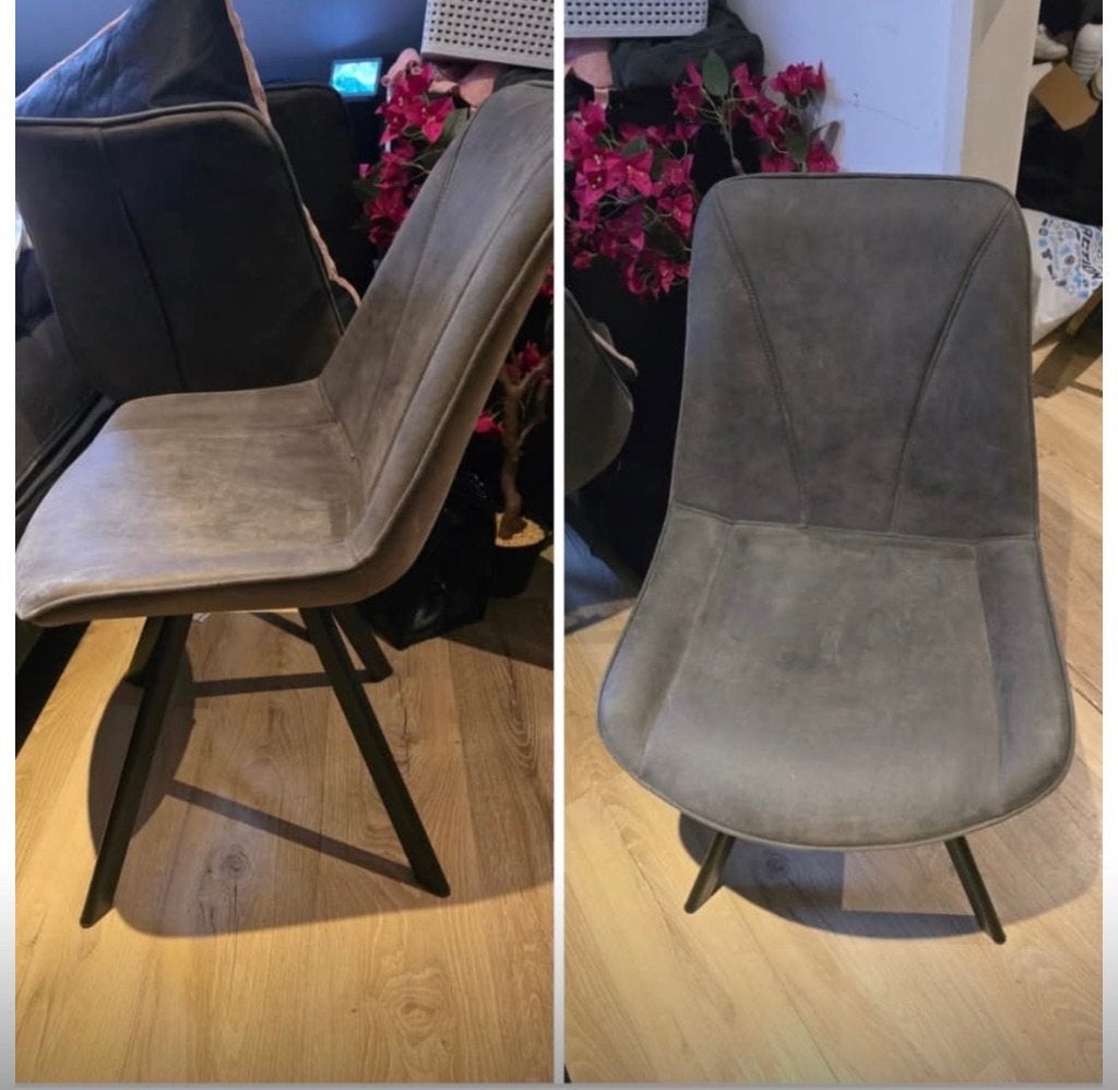 Stoelen, Huis en Inrichting, Stoelen, Ophalen, Gebruikt, Grijs, Vier