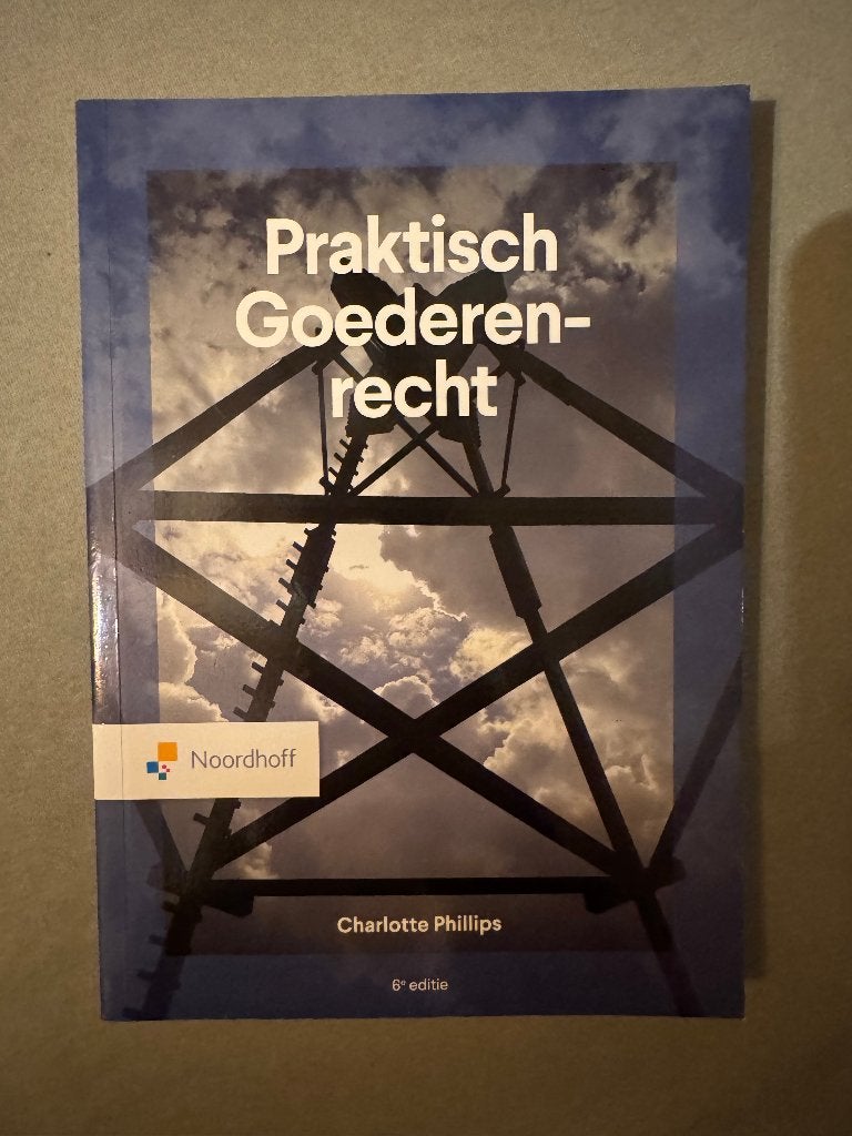 Boek 'Praktisch goederenrecht', Ophalen, HBO, Zo goed als nieuw, Noordhoff Uitgevers