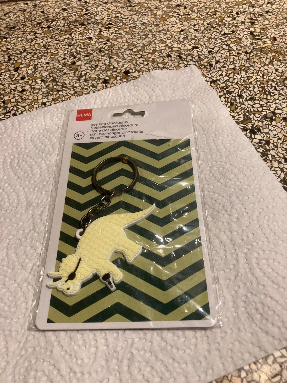 Sleutelhanger dino, Ophalen of Verzenden, Zo goed als nieuw, Dier of Natuur