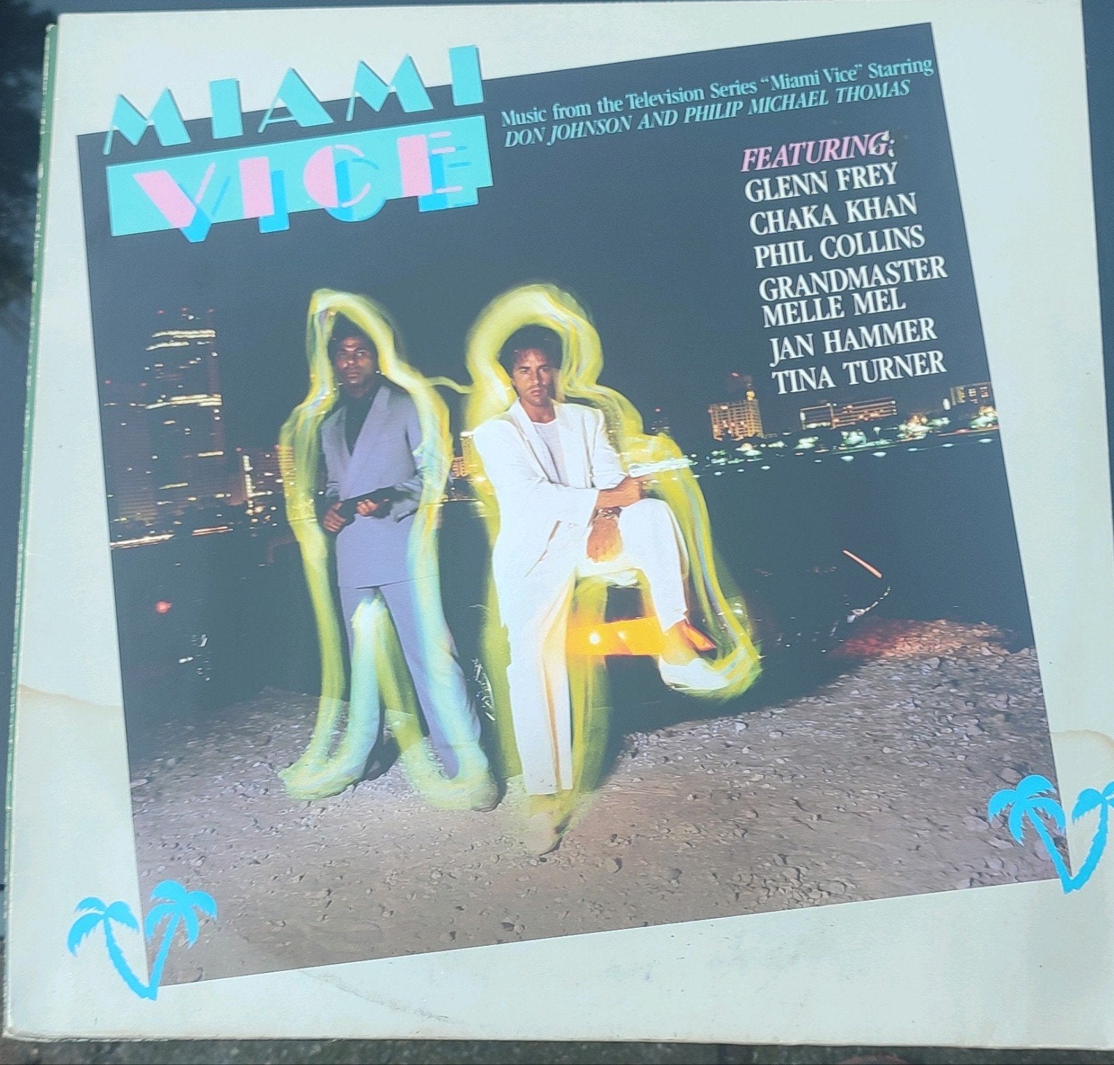 Miami Vice Soundtrack LP - Diverse Artiesten, Cd's en Dvd's, LP, Gebruikt, Pop, Ophalen of Verzenden