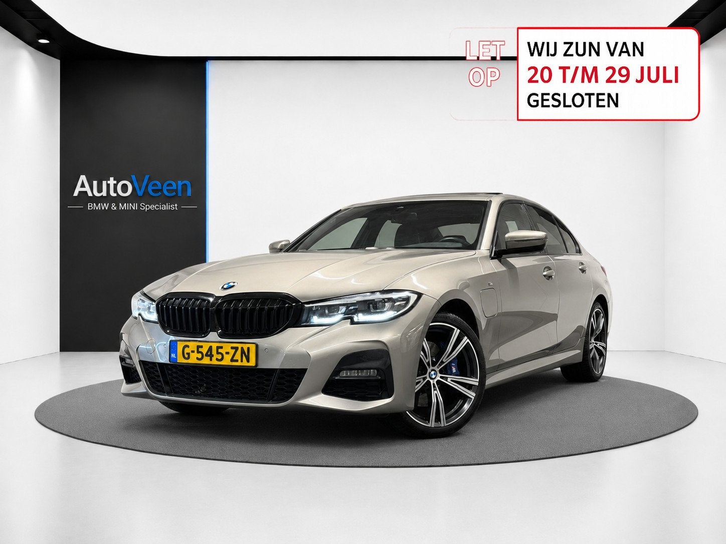 BMW 3-serie 330e eDrive Edition (M-SPORT, PANO, LEDER NL AUT, Auto's, 1998 cc, Achterwielaandrijving, Gebruikt, Euro 6
