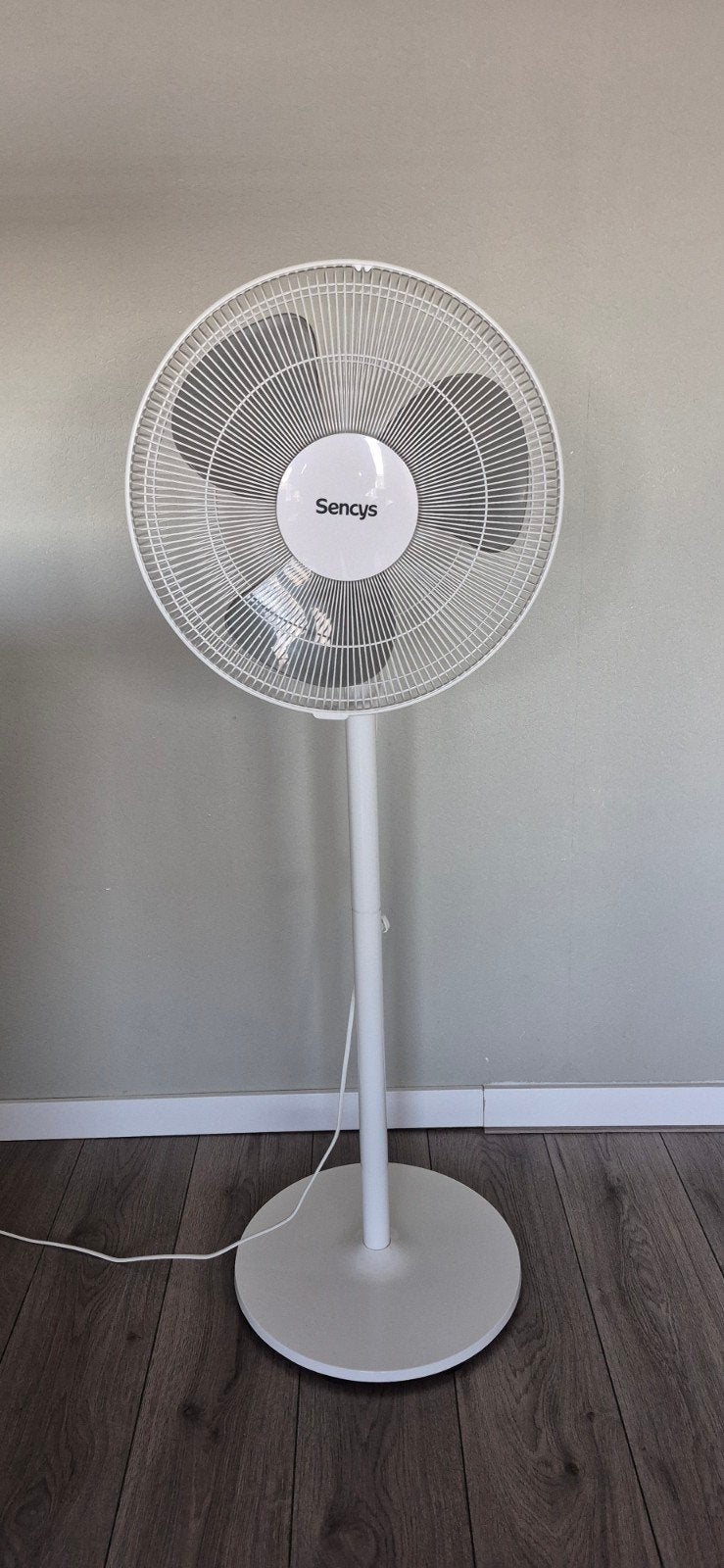 Sencys Statiefventilator - Wit, Witgoed en Apparatuur, Ophalen, Zo goed als nieuw, Statiefventilator