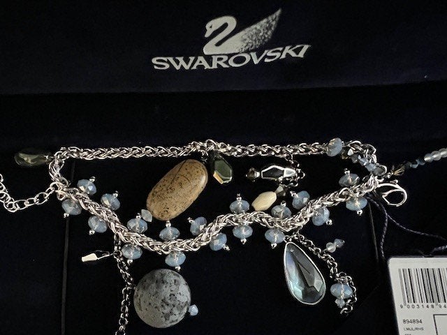 NIEUW Swarovski Elements statement armband water & lucht, Overige materialen, Verzenden, Nieuw, Zilver