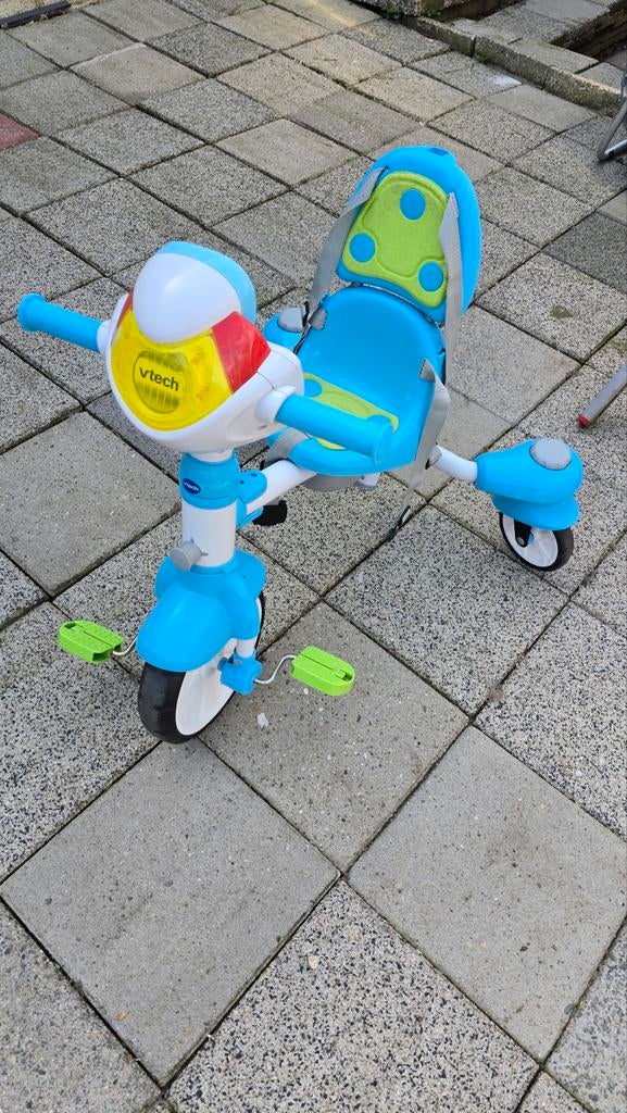 V-tech Kinderdriewieler - Blauw, Fietsen en Brommers, Fietsen | Driewielers, Ophalen, Gebruikt, V-tech