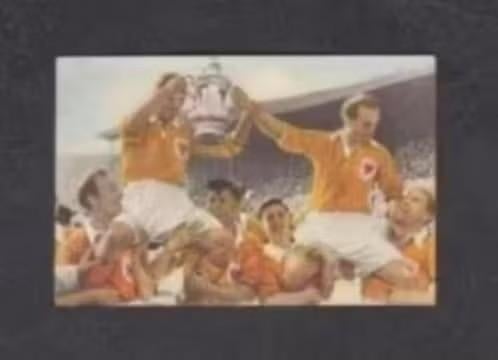 Voetbalplaatje Stanley Matthews Blackpool Engelse FA Cup., Ophalen of Verzenden, Zo goed als nieuw