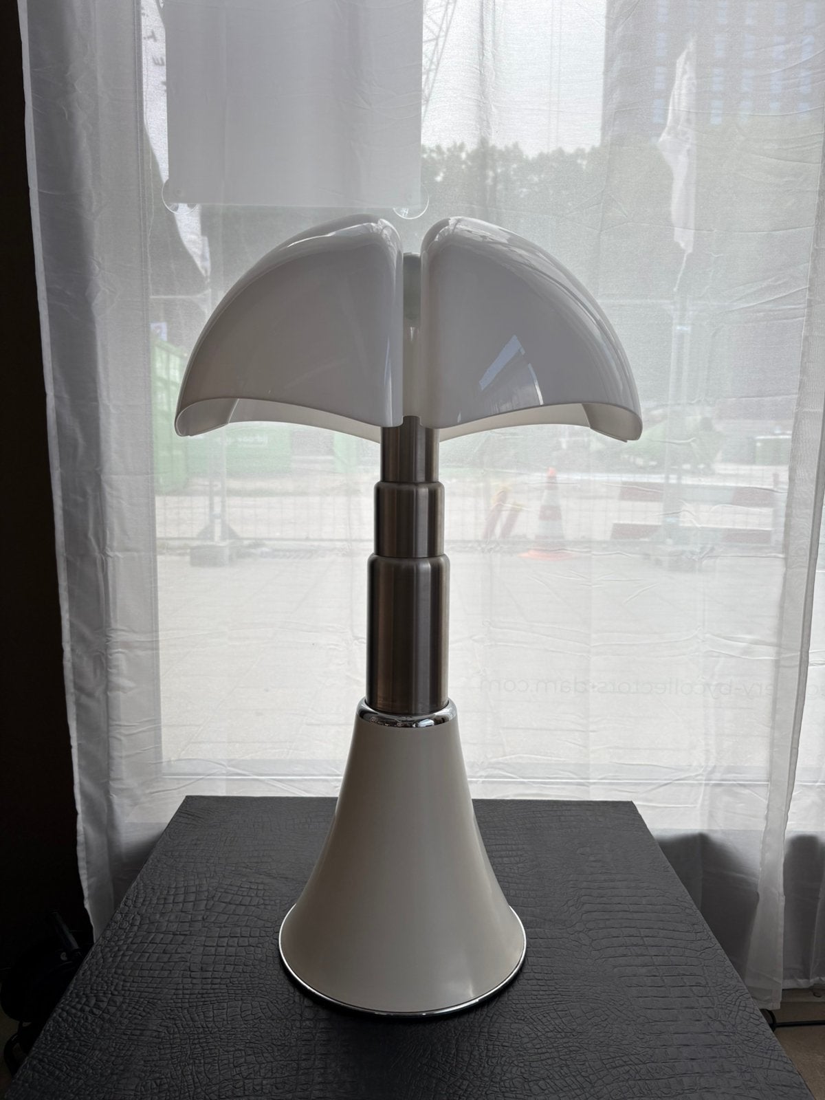 Pipistrello originele Vintage 620 lamp, Wit, Ophalen, Zo goed als nieuw, Vintage