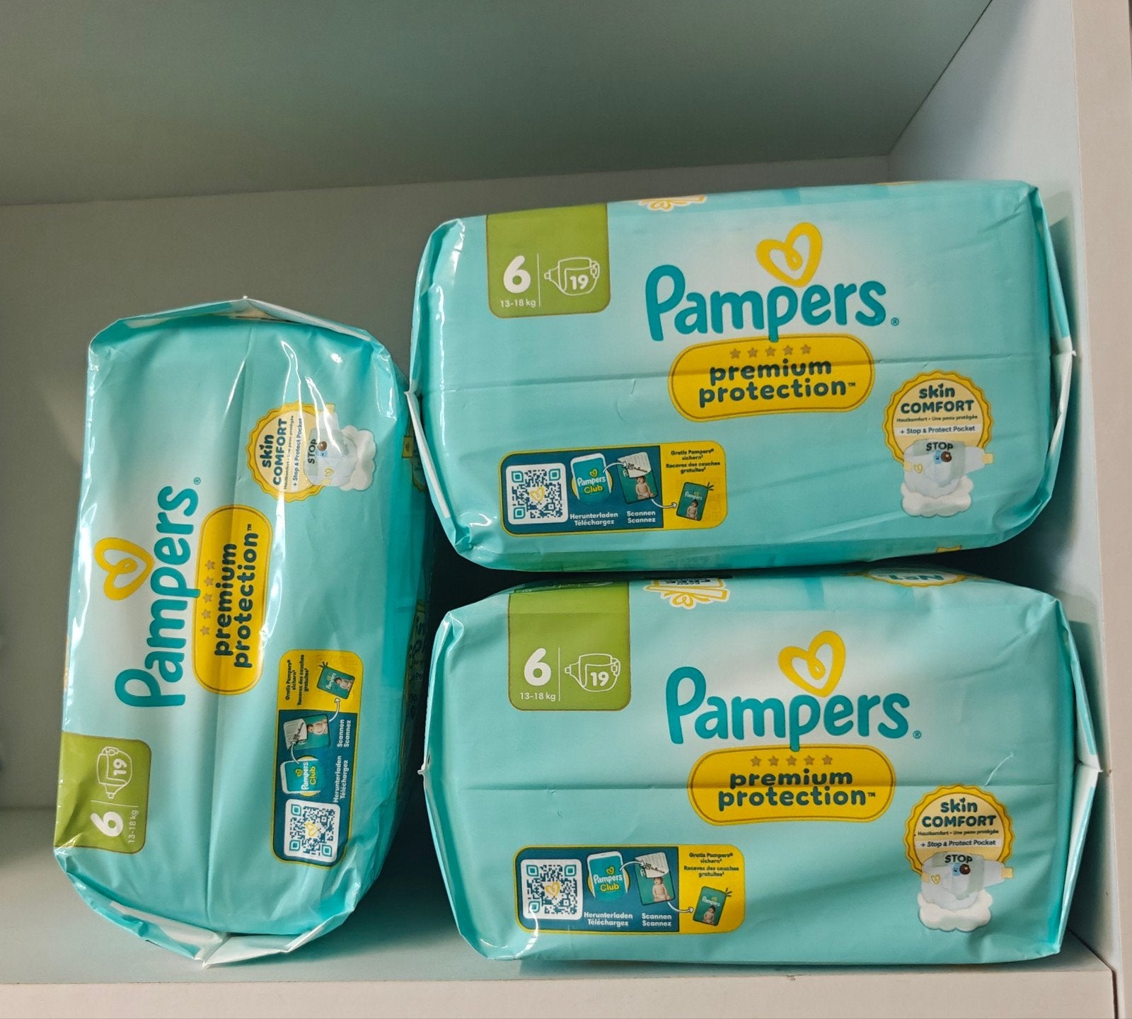 3 pakken pampers maat 6, Ophalen of Verzenden, Nieuw, Overige typen, Overige merken
