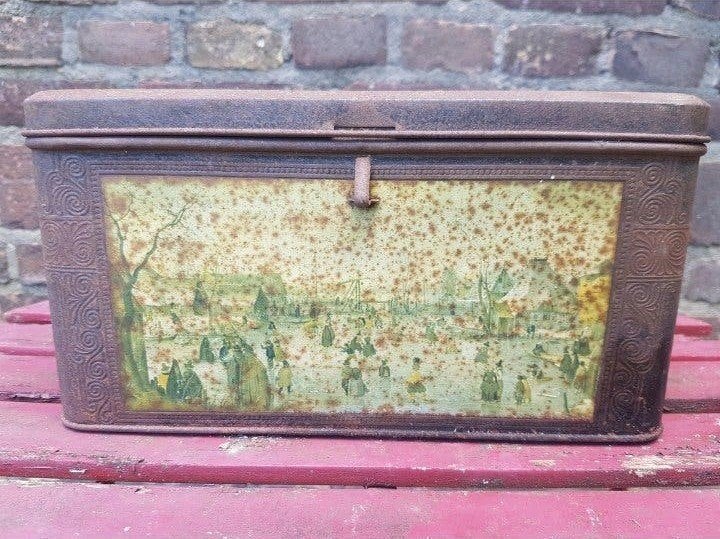Schitterend winkelblik voorraadblik 100jaar collectoritem

B, Ophalen of Verzenden, Zo goed als nieuw, Koffie, Overige merken