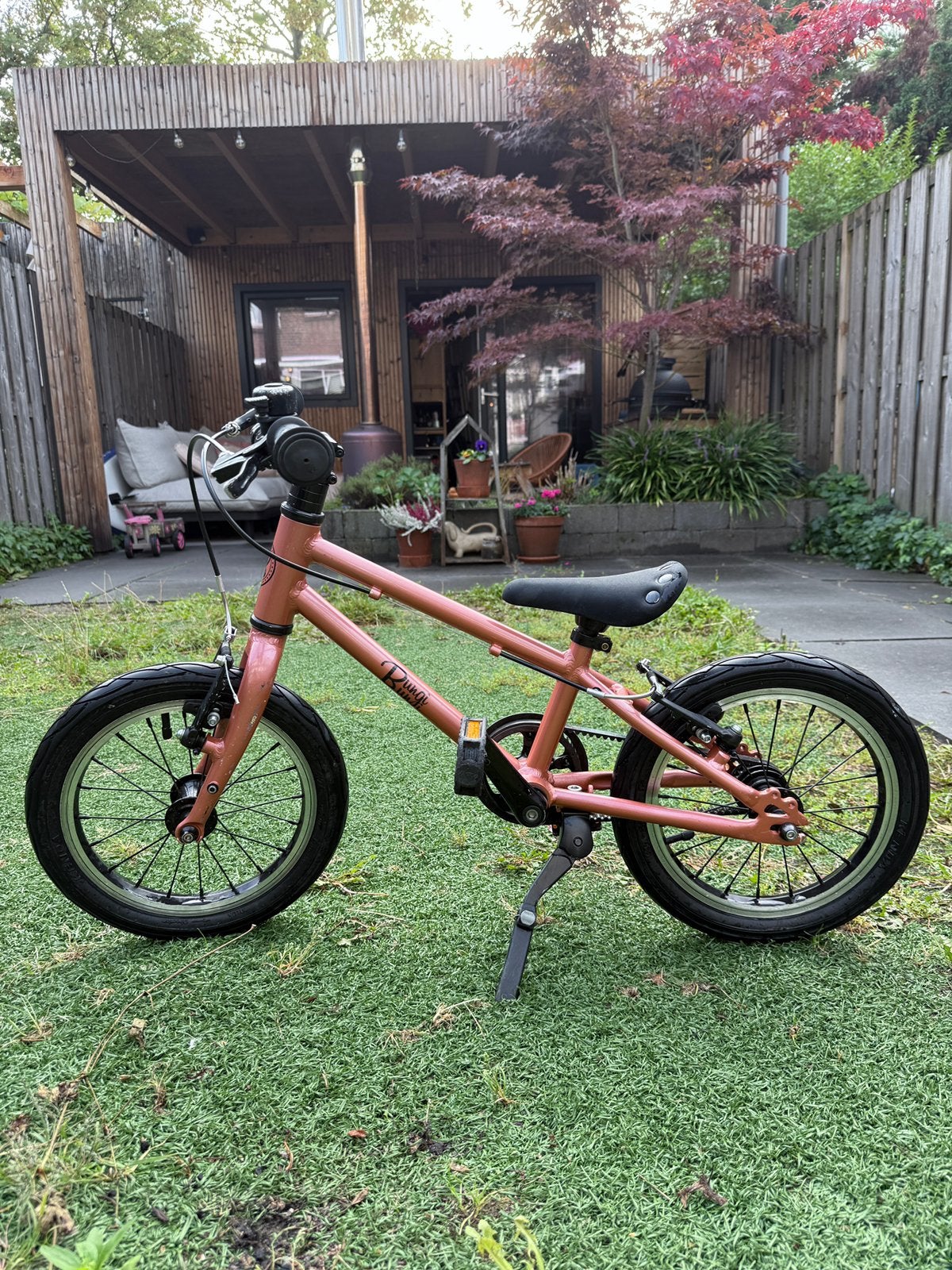 Bungi Bungi | Lite 14inch kinderfiets, Ophalen, Zijwieltjes, Gebruikt, Velgrem
