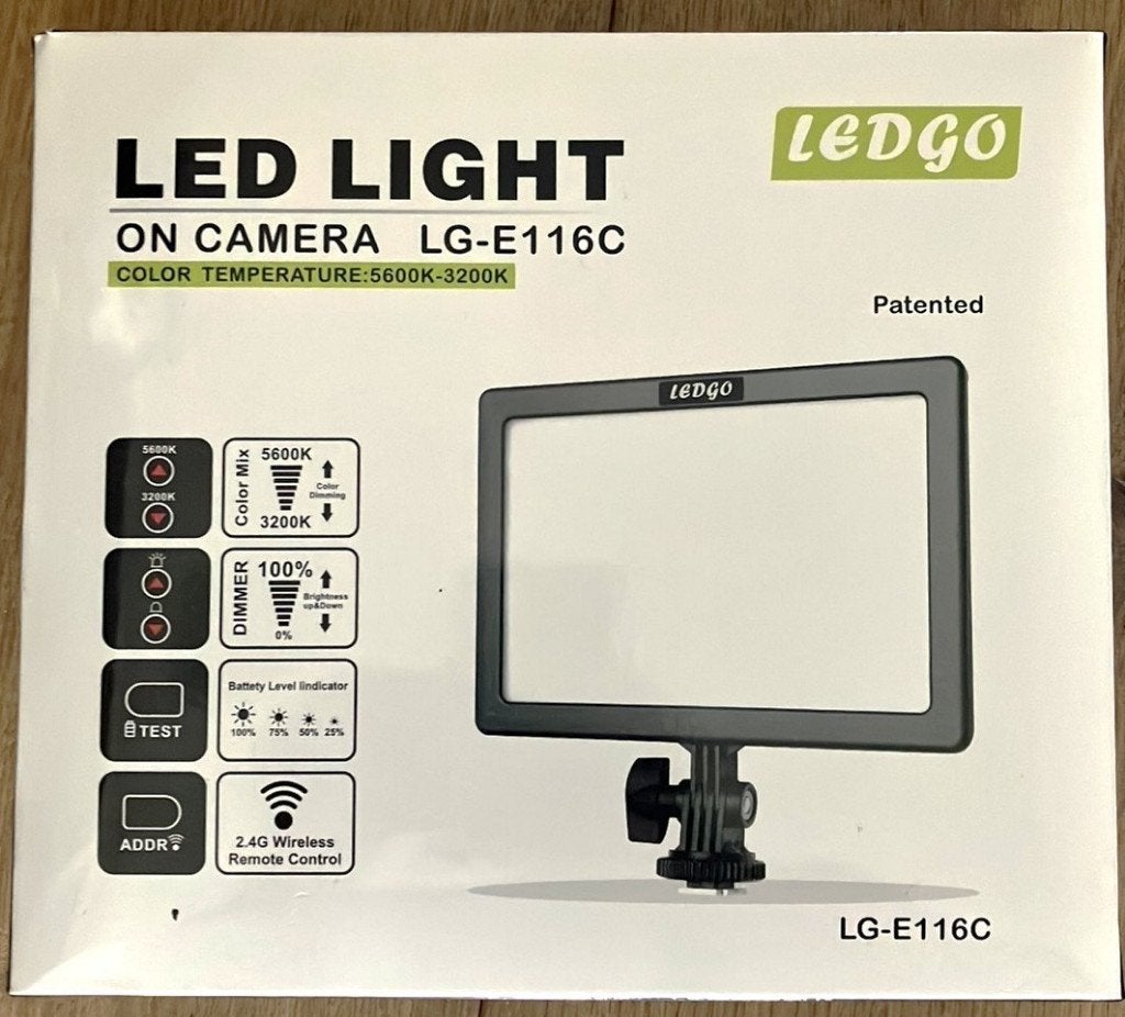 Ledgo (Video) Camera - DLSR  Led Lamp, Overige merken, Belichting, Ophalen of Verzenden, Zo goed als nieuw