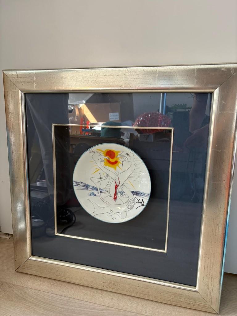 Salvador Dalí stijl kunstbord ingelijst, Ophalen