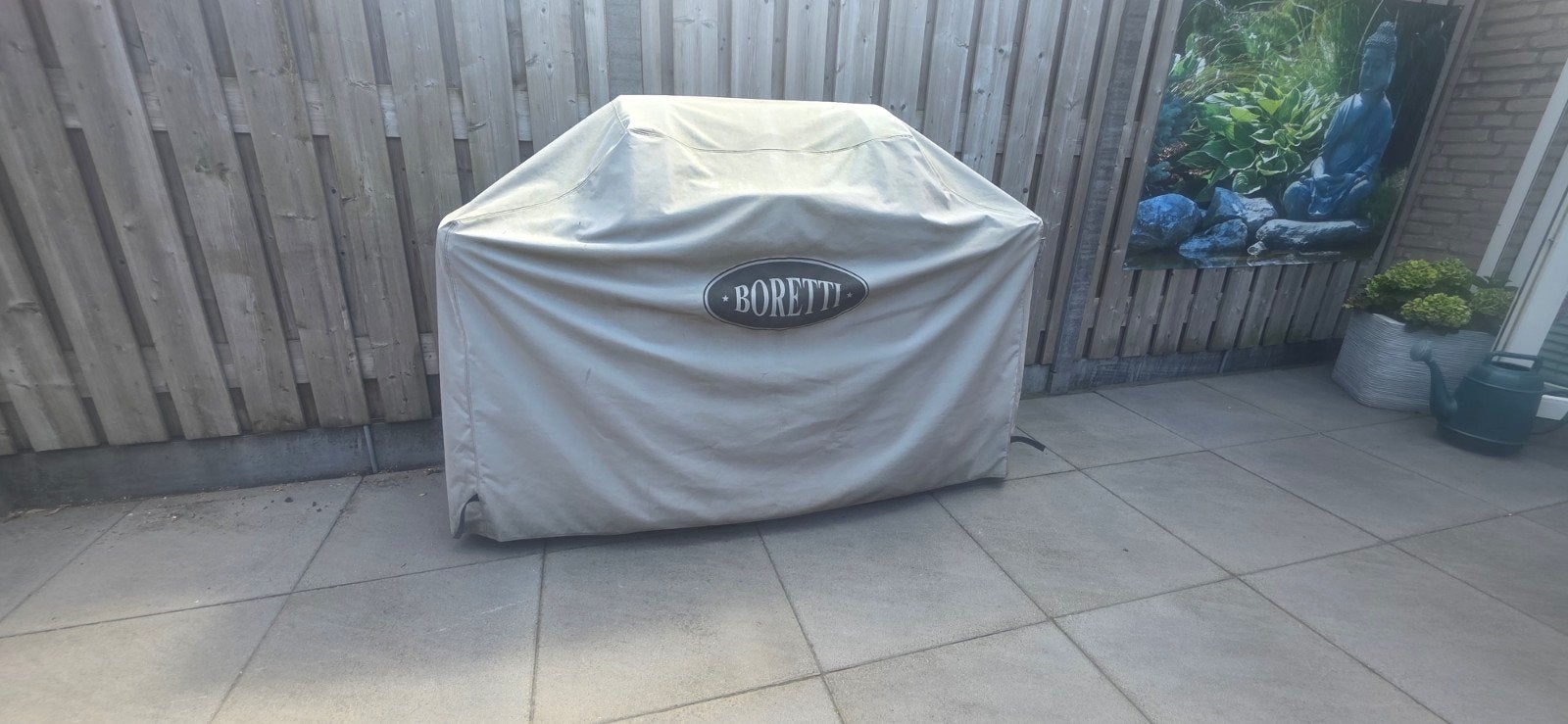 Boretti gasbarbecue met zijbrander en hoes, Ophalen, Gebruikt, Boretti