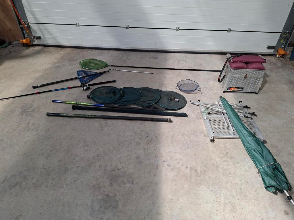 Uitgebreide hengelsport set, Ophalen