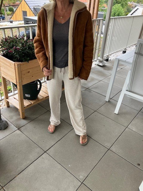 Lammy Coat damesjas                  maat 38 weinig gedragen, Maat 38/40 (M), ILG, Bruin, Ophalen of Verzenden
