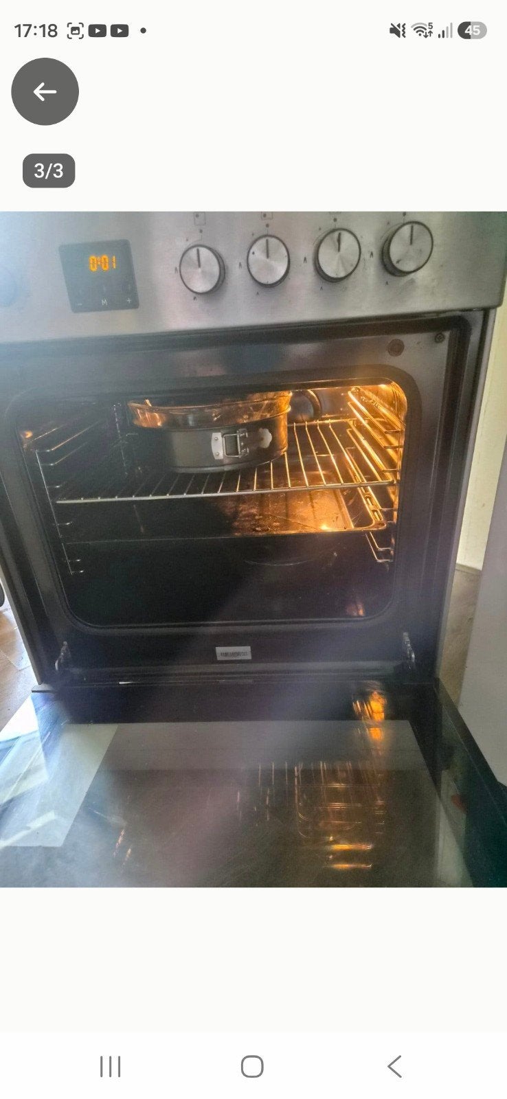 Fornuis met oven (gasfornuis), Witgoed en Apparatuur, Ophalen, Gebruikt, 60 cm of meer, 4 kookzones