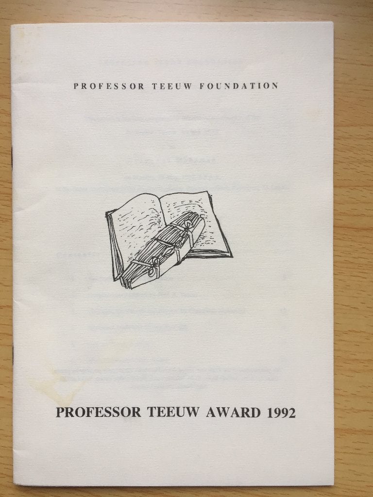 Professor Teeuw Award 1992, Ophalen of Verzenden, Zo goed als nieuw, N.N.