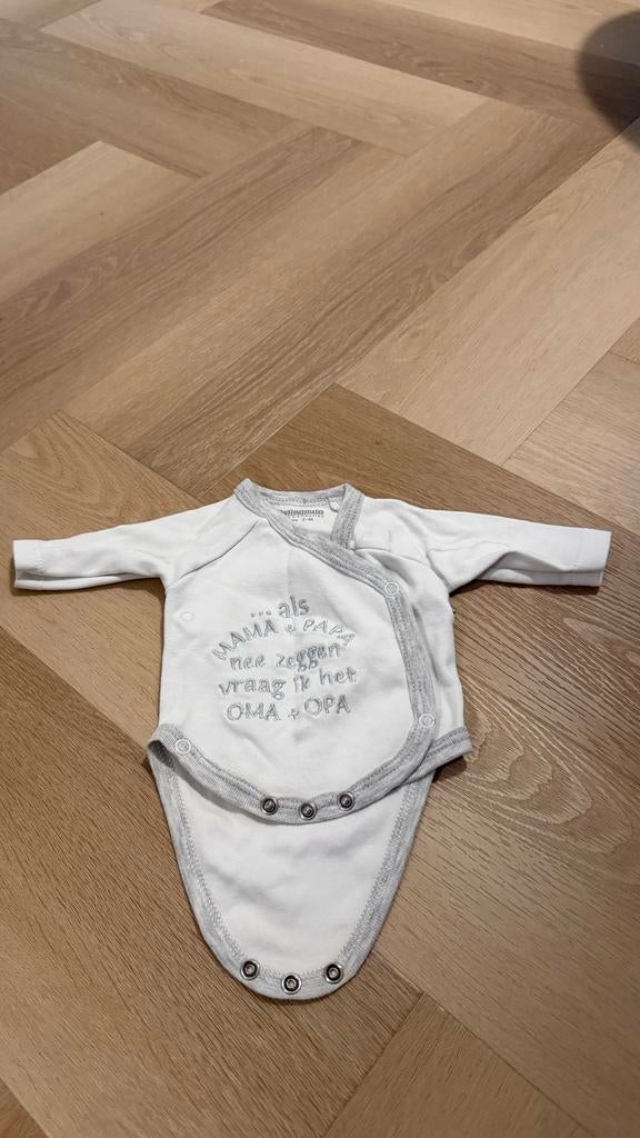 Grappige romper 'Mama + Papa nee zeggen? Oma + Opa!', Ophalen of Verzenden, Zo goed als nieuw, Jongetje of Meisje