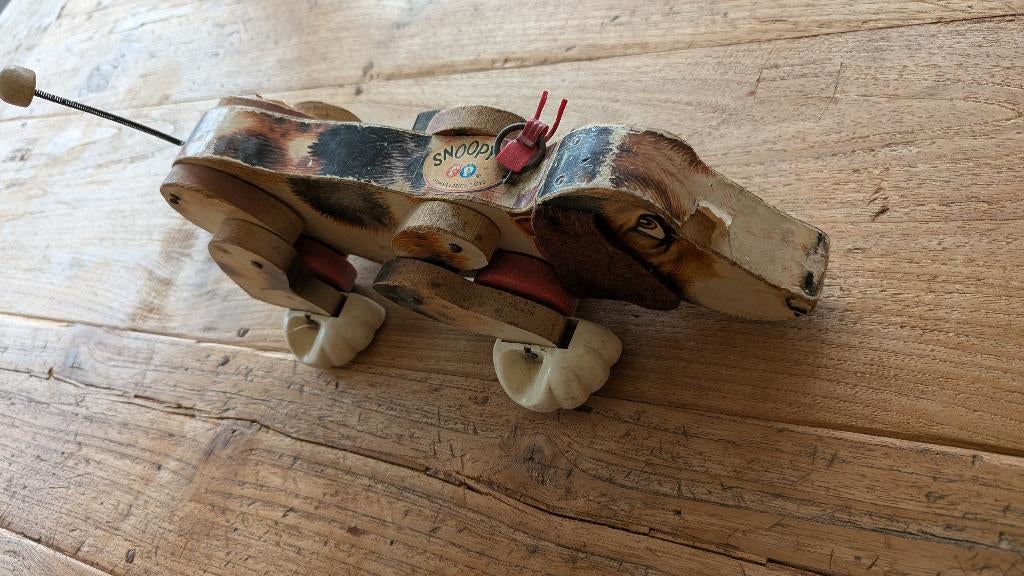 Snoopy Fisher Price 1961, Ophalen of Verzenden, Gebruikt, Overige typen, Met wieltjes