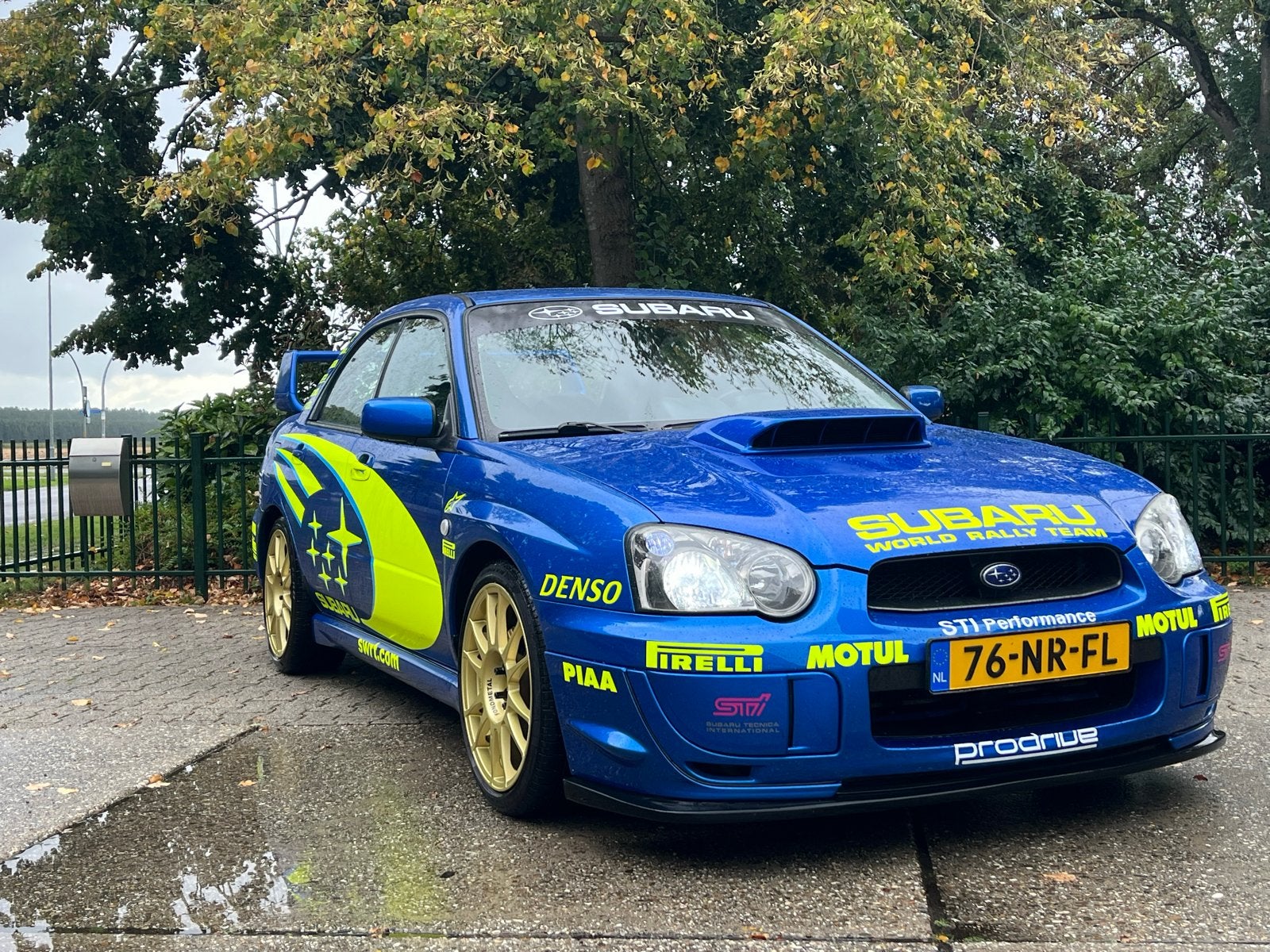 Subaru Impreza 2.0 Turbo WRX AWD 2004 Blauw, Auto's, 1345 kg, Stof, Zwart, 4 cilinders